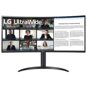 LG 34WR55QK-B 34-Inch Curved UltraWide QHD Monitor with Integrated USB Type-C Docking