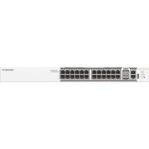 Fortinet FS-T1024F-FPOE FortiSwitch T1024F 24-Port Full PoE+ Tactical Ruggedized Managed Switch